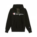 Reverse Weave Script Logo Hooded Sweatshirt